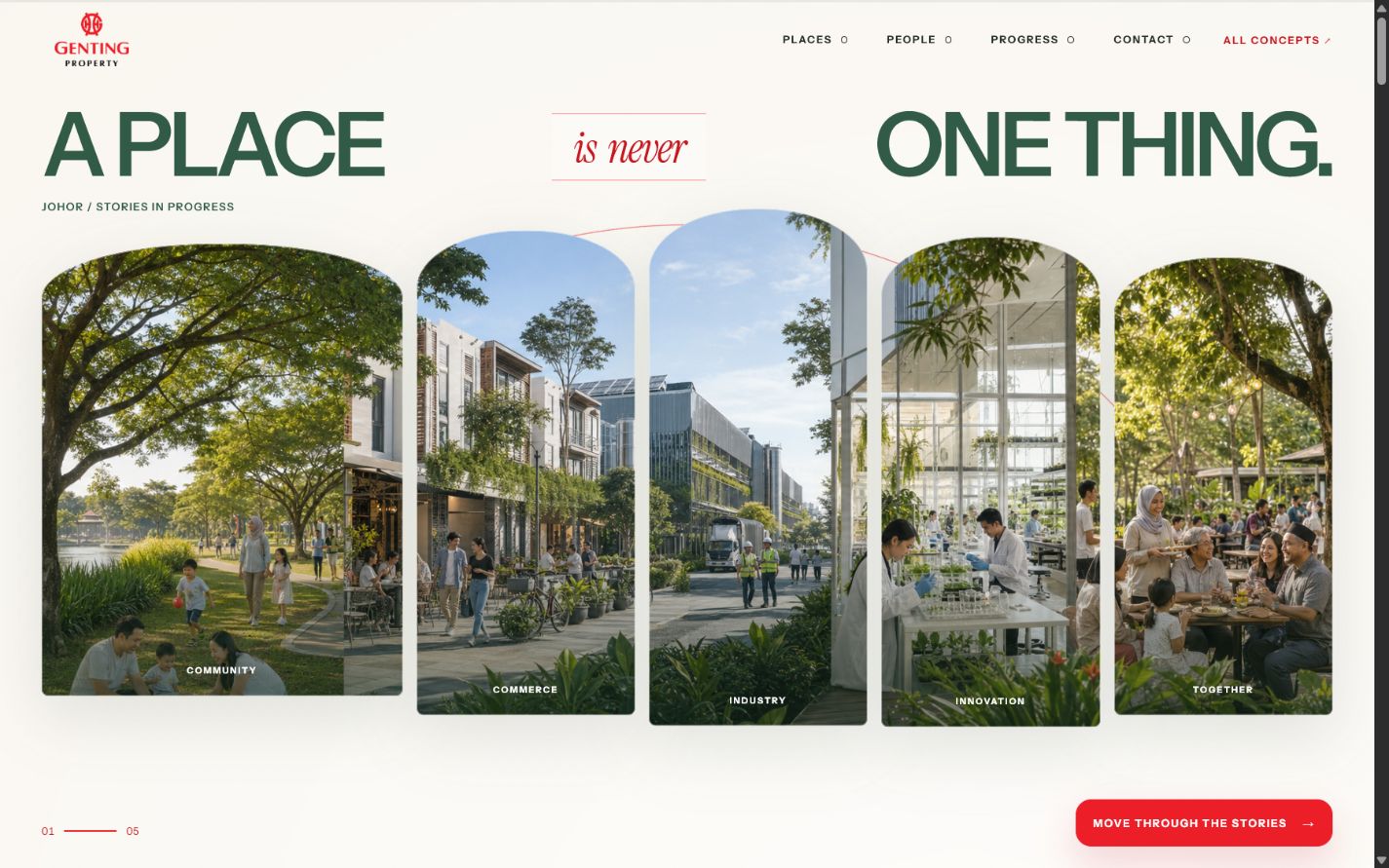 Made of Many homepage opening viewport